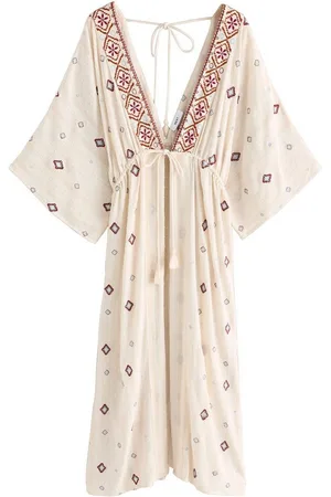 Next Strandkleid Kimono in Maxilänge mit Bindedetail vorne (1-tlg) - Verkäufer: Germany GmbH
