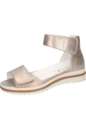 Waldläufer HAKURA Sandale, Sommerschuh, Sandalette, Keilabsatz, in Komfortweite H (sehr weit)