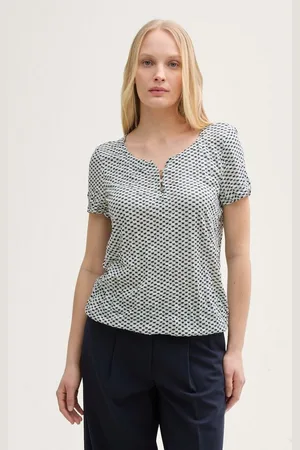 TOM TAILOR T-Shirt Crinkle T-Shirt mit Muster - Verkäufer: