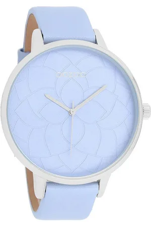 Oozoo Quarzuhr XXL Damenuhr C10103 Fliederfarben Lederband 48 mm - Verkäufer: Jäckle Uhrenhandel e.K.
