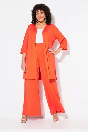 Ulla Popken Longshirt Longjacke Rippjersey offene Form V-Ausschnitt - Verkäufer: Popken Fashion Group