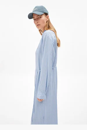 Armedangels Jerseykleid MATHAA LINO STRIPES Damen Webkleid aus Leinen-Mix Webkleid aus Leinen-Mix - Verkäufer: