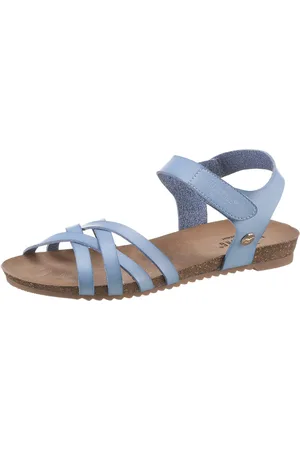 Mustang Riemchensandale, Sommerschuh, Sandalette, Klettschuh, mit Klettverschluss-Riemchen