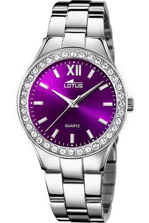Lotus Chronograph Damenuhr Edelstahl silber , (Chronograph), Damen Armbanduhr rund, mittel (ca. 32,5mm), Edelstahl - Verkäufer: Fit4Style Silberschmuck - IMPPAC