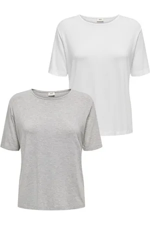 JACQUELINE DE YONG T-Shirt T-Shirt 2er-Set Weich Regular Fit Rundhals (2-tlg) JDYMILA S/S O-NECK TOP JRS - Verkäufer: ARIZONAS