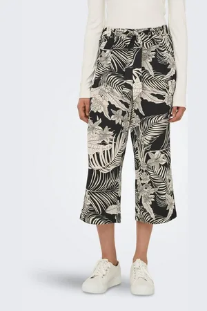 ONLY Palazzohose ONLWINNER PALAZZO CULOTTE PANT NOOS PTM in uni oder gestreiftem Design