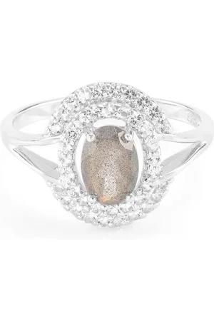 Cavill Silberring Madagaskar Labradorit & Weißer Topas 925 Silber Ring (1-tlg) - Verkäufer: Juwelo Deutschland GmbH