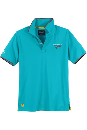 Redfield Poloshirt Poloshirt Übergröße türkis modische Details - Verkäufer: bigtex