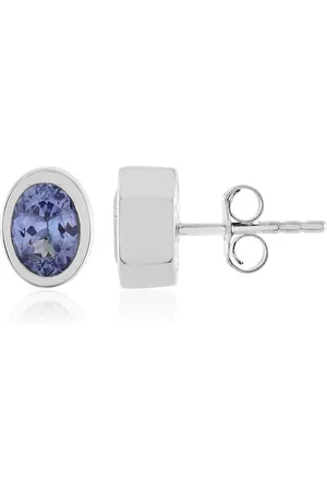 Cavill Ohrring-Set Ovale tansanische Tansanit-Sterling-Ohrringe, 1,25ct (2-tlg) - Verkäufer: Juwelo Deutschland GmbH
