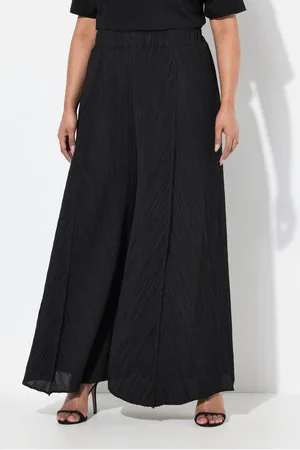 Ulla Popken Schlupfhose Plissee-Hose Biesen weites Bein Elastikbund - Verkäufer: Popken Fashion Group