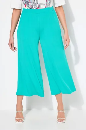 Ulla Popken Funktionshose Culotte Struktur wadenlang gerades Bein - Verkäufer: Popken Fashion Group