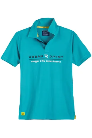 Redfield Poloshirt Übergrößen Poloshirt URBAN DPTMT türkis - Verkäufer: bigtex