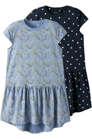 NAME IT Minikleid NKFVIGGA 2P CAPSL DRESS (Packung, 2-tlg)