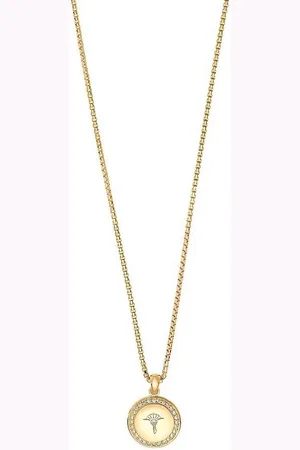 JOOP! Kette mit Anhänger Halskette mit Anhänger Kornblume Zirkonia Vergoldet 2030949 - Verkäufer: Karat24