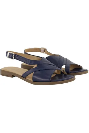 Ulla Popken Leder-Sandalen gekreuzte Riemen Weite H Sandalette - Verkäufer: Popken Fashion Group