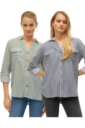 VERO MODA Shirtbluse leichte Viskose Bluse im Doppelpack - Verkäufer: mailopoint