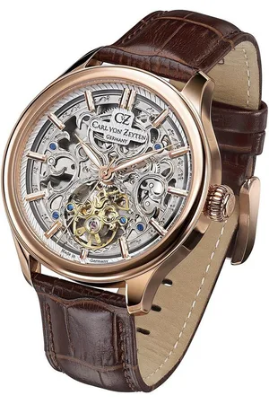 CARL VON ZEYTEN Automatikuhr St. Georgen CVZ0014RSLS, Armbanduhr, Herrenuhr, Saphirglas, Made in Germany, Mechanische Uhr
