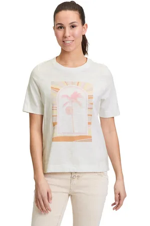 Cartoon Kurzarmshirt Printshirt mit Rundhalsausschnitt (1-tlg) Placement