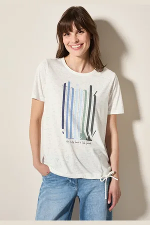 CECIL T-Shirt aus softem Materialmix