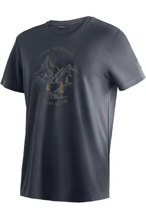 Maier Sports T-Shirt Dieter Print Herren Funktionsshirt, Freizeitshirt mit Aufdruck, Regular Fit