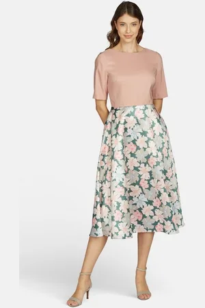 Kleo Abendkleid (1-tlg) mit handgezeichnetem Blumenprint - Verkäufer: GUTEMARKEN
