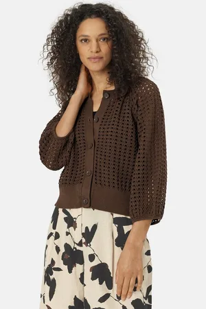 Masai Strickjacke MaLakker Weiche Baumwolle, feminines Lochmuster und gerippte Details - Verkäufer: GoJungo GmbH