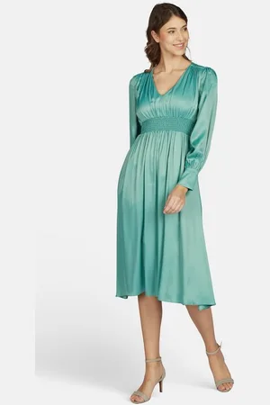 Kleo Abendkleid (1-tlg) elegant schimmernder Viskose-Satin - Verkäufer: GUTEMARKEN