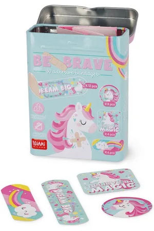 Legami Wundpflaster 30 Bedruckte Pflaster Kinderpflaster Be Brave Unicorn Einhorn - Verkäufer: Elfenstall