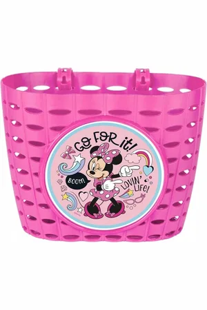 Disney Fahrradkorb Kinder Fahrradkorb Lenkertasche Minnie Maus Rosa – für Laufrad - Verkäufer: festivalartikel