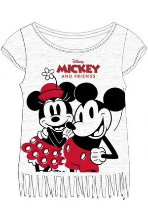 Disney T-Shirt Mickey & Minnie Mouse Kurzarm-Shirt mit Franzen für Mädchen, Leicht - Verkäufer: kaufhaus-chemnitz