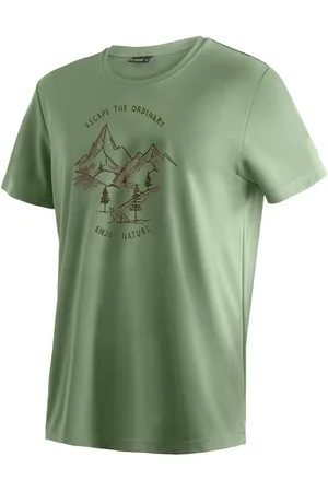 Maier Sports T-Shirt Dieter Print Herren Funktionsshirt, Freizeitshirt mit Aufdruck, Regular Fit