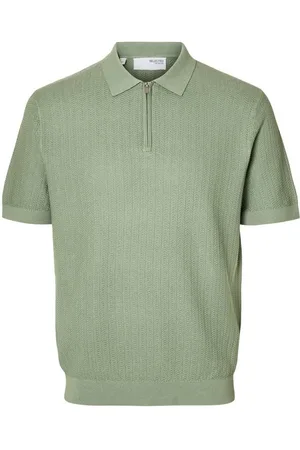 SELECTED Strickpullover SLHCRAN SS KNIT STRUCTURE ZIP POLO - Verkäufer: Mode Heppel