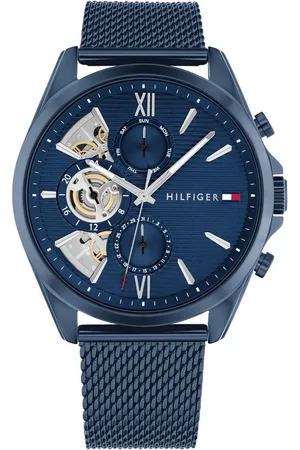 Tommy Hilfiger Multifunktionsuhr BAKER 1710648, Quarzuhr, Armbanduhr, Herrenuhr, Edelstahlarmband, analog, Tag
