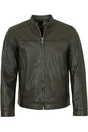 Jilani Lederjacke Jamie - Herren Lederjacke Lammnappa khaki - Verkäufer: Lederjacken24