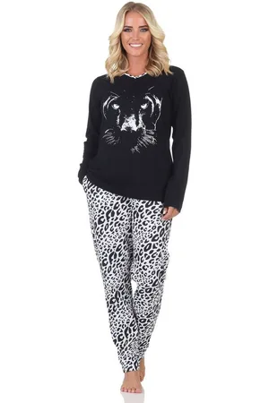 Normann Pyjama Damen langarm Pyjama mit Animal Motiv – auch in Übergröße - Verkäufer: Fairway