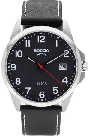 Boccia Quarzuhr Titan mit Lederband - Verkäufer: uhrcenter