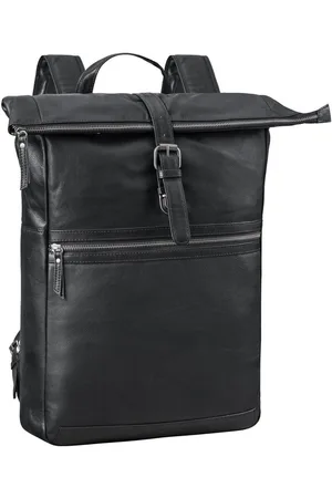 STILORD Notebook-Rucksack "Tacoma" Leder Rolltop Rucksack Damen Herren für 17 Zoll Laptop - Verkäufer: Leder