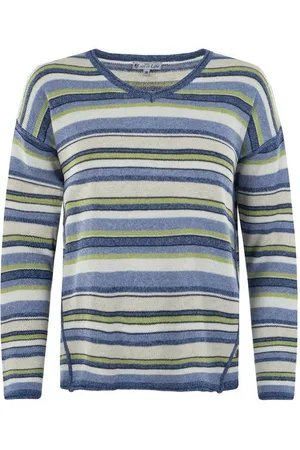 HAJO Rundhalspullover Damen Pullover in Leinenoptik - Verkäufer: Mode