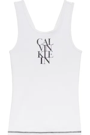 Calvin Klein Tanktop SL COTTON RIB SOLID TANK Mit tiefem Rundhalsausschnitt