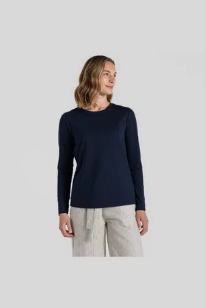 Craghoppers Kurzarmshirt - AKONA Damen Funktionsshirt Langarmshirt Nosilife, navy - Verkäufer: hive outdoor