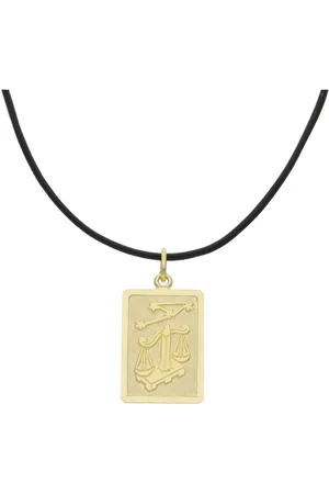 JuwelmaLux Sternzeichenanhänger Sternzeichen Anhänger, Lederkette Gold Waage JL14-05-0081 (1-tlg), Sternzeichen - Verkäufer: Juwelier-Bacak