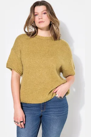 STUDIO UNTOLD Strickpullover Pullover Oversize Shape Fancy-Strick Halbarm - Verkäufer: Popken Fashion Group