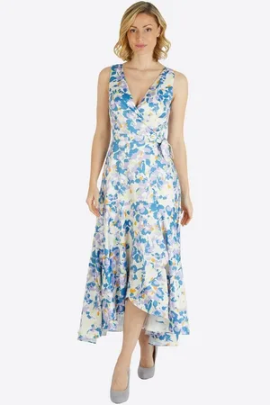 Kleo Abendkleid (1-tlg) fließender Satin im floralem Muster - Verkäufer: GUTEMARKEN