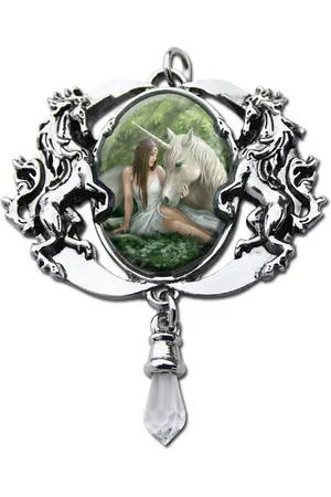 ANNE STOKES Herzanhänger Anhänger Reines Herz Cabochon Schmuck Fantasy Einhorn Elfe - Verkäufer: Holzenplotz