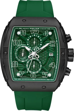 Police Multifunktionsuhr Herrenuhr Silikon , (Multifunktionsuhr), Herrenuhr eckig, extra groß (ca. 45x50mm) Silikonarmband - Verkäufer: Fit4Style Silberschmuck - IMPPAC