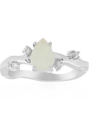 Cavill Silberring Äthiopischer Welo Opal & Zirkon Silber Ring, 0,38 ct (1-tlg) - Verkäufer: Juwelo Deutschland GmbH
