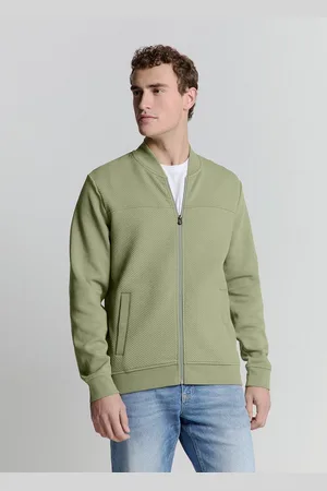 No Excess Sweater Jacquard sweatshirt mit Vollreißverschluss