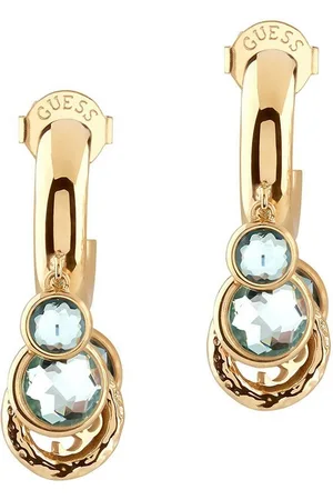 Guess Paar Creolen Creolen Crystal Charms 4G Blau/Gold - Verkäufer: uhrcenter