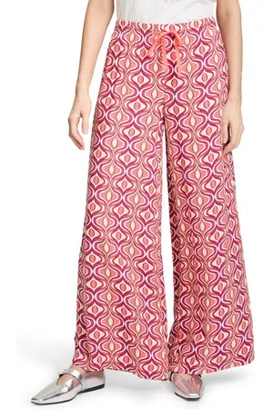 Cartoon Palazzohose Palazzo-Hose mit Gummizug Bindeband