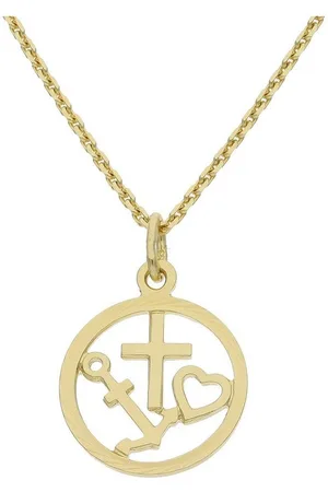 JuwelmaLux Kettenanhänger Anhänger Glaube, Liebe, Hoffnung 333/000 (8 Karat) Gold JL1 (1-tlg), Schmuckanhänger - Verkäufer: Juwelier-Bacak